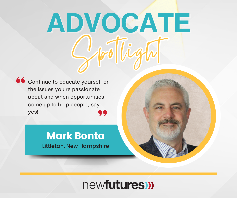 New Futures' First Advocate Spotlight is on Mark Bonta!